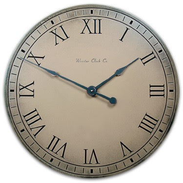 Antiqued Clock - Khaki