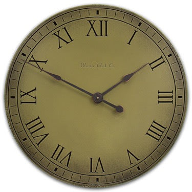 Antiqued Clock - Green